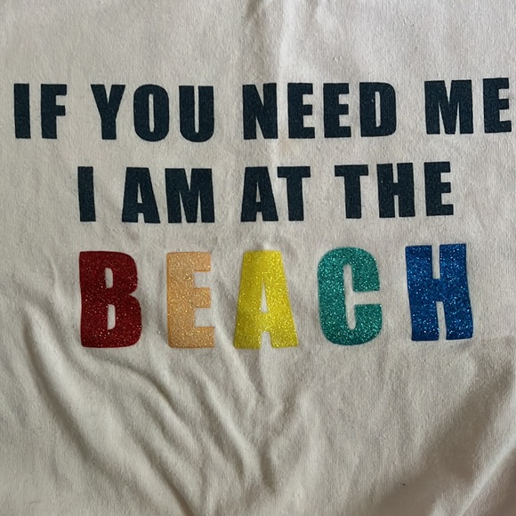 Andy & Evan Pink Short Sleeve Sparkle Rainbow Knot Hem Beach T-Shirt Girls Sz 2T - Picture 4 of 9